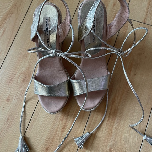 David Tyler Made In Spain leather espadrilles, 37, worn twice. Exc. Condition! - Picture 2 of 8